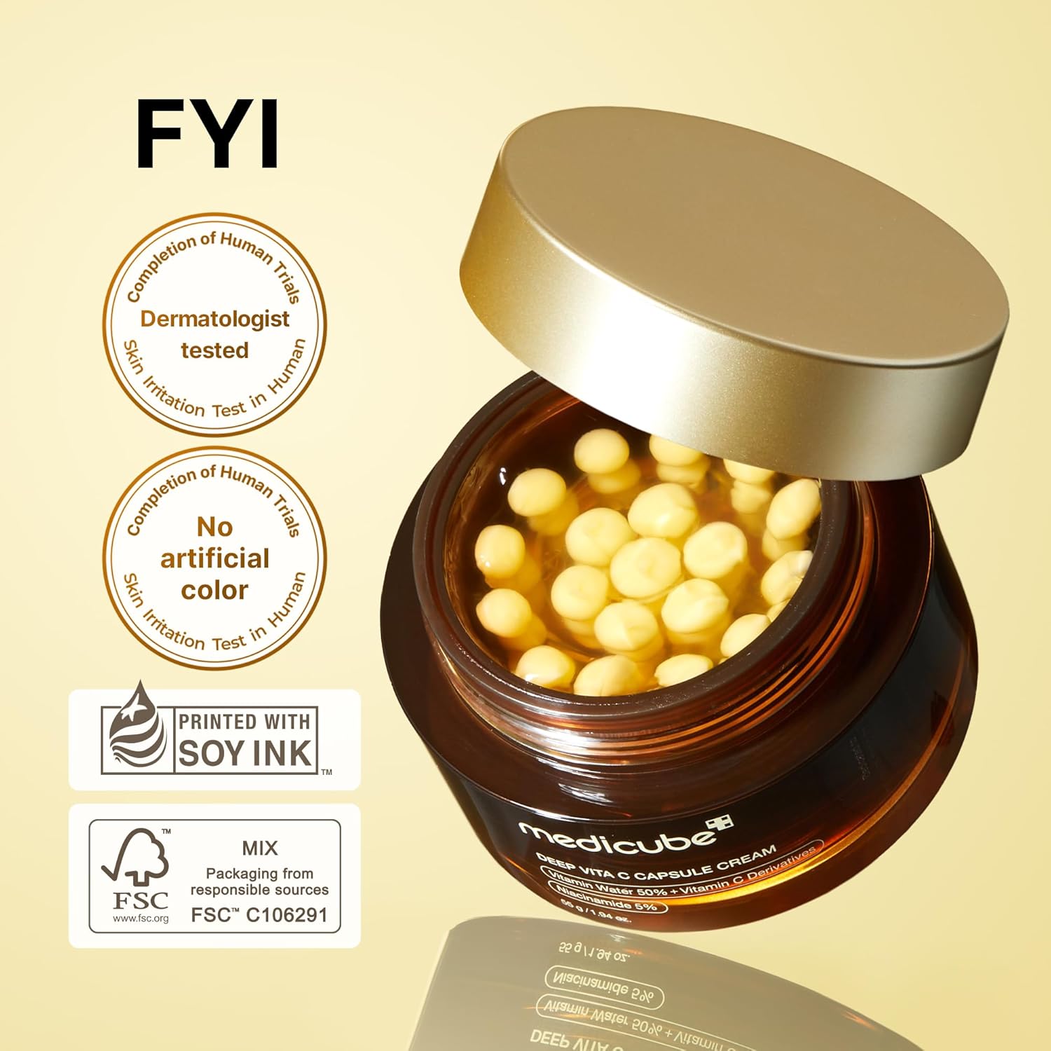 Medicube Deep Vita C Capsule Cream (Brown)